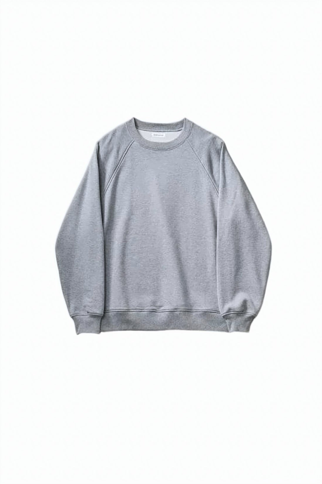 Raglan Sleeve Long-Sleeve Sweatshirt with Ribbed Cuffs
