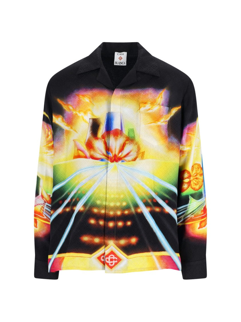 Vibrant Multicolour Casual Shirt With Classic Collar
