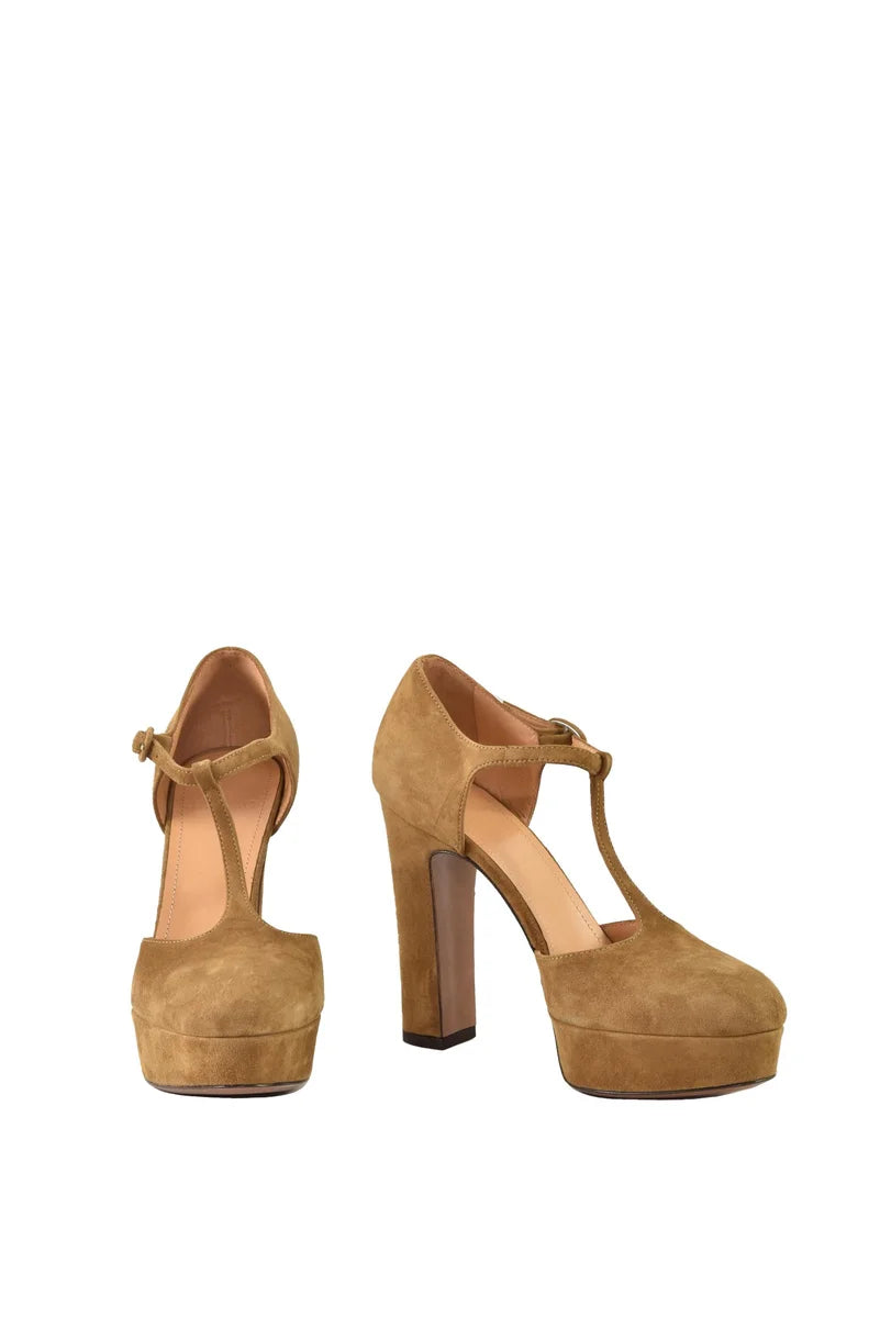 Leather Shoes - Beige