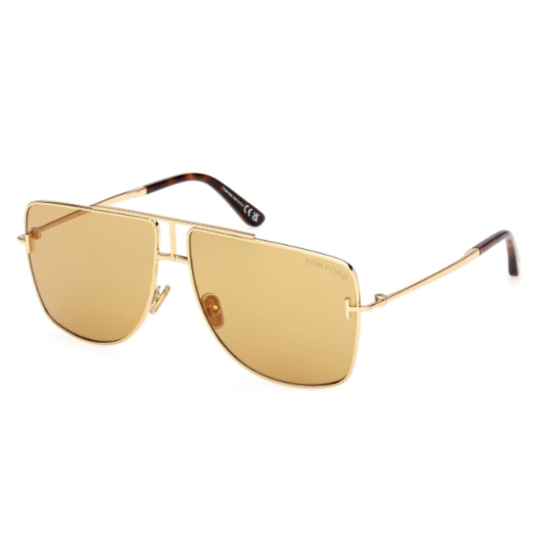 Ft1307 Gold-tone Metal Frame Sunglasses