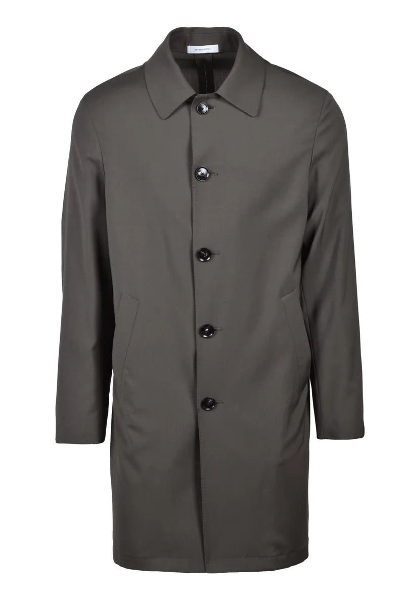Virgin Wool Duster Coat - Brown