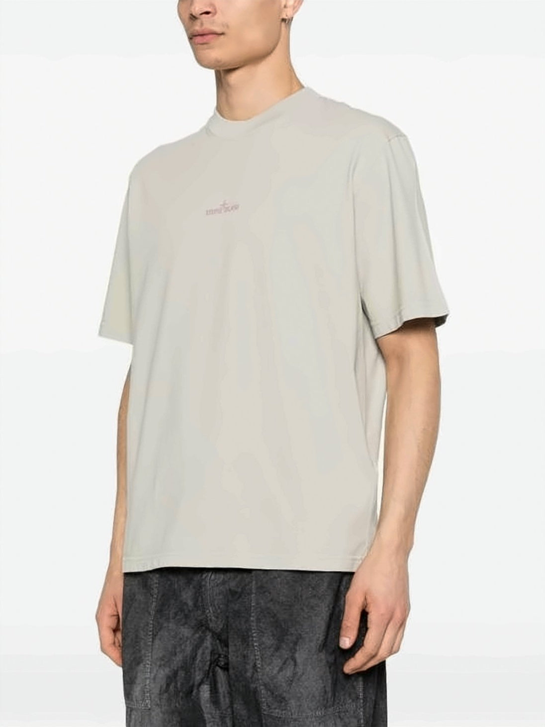 Relaxed-Fit Cotton T-Shirt with Monochrome Graphic