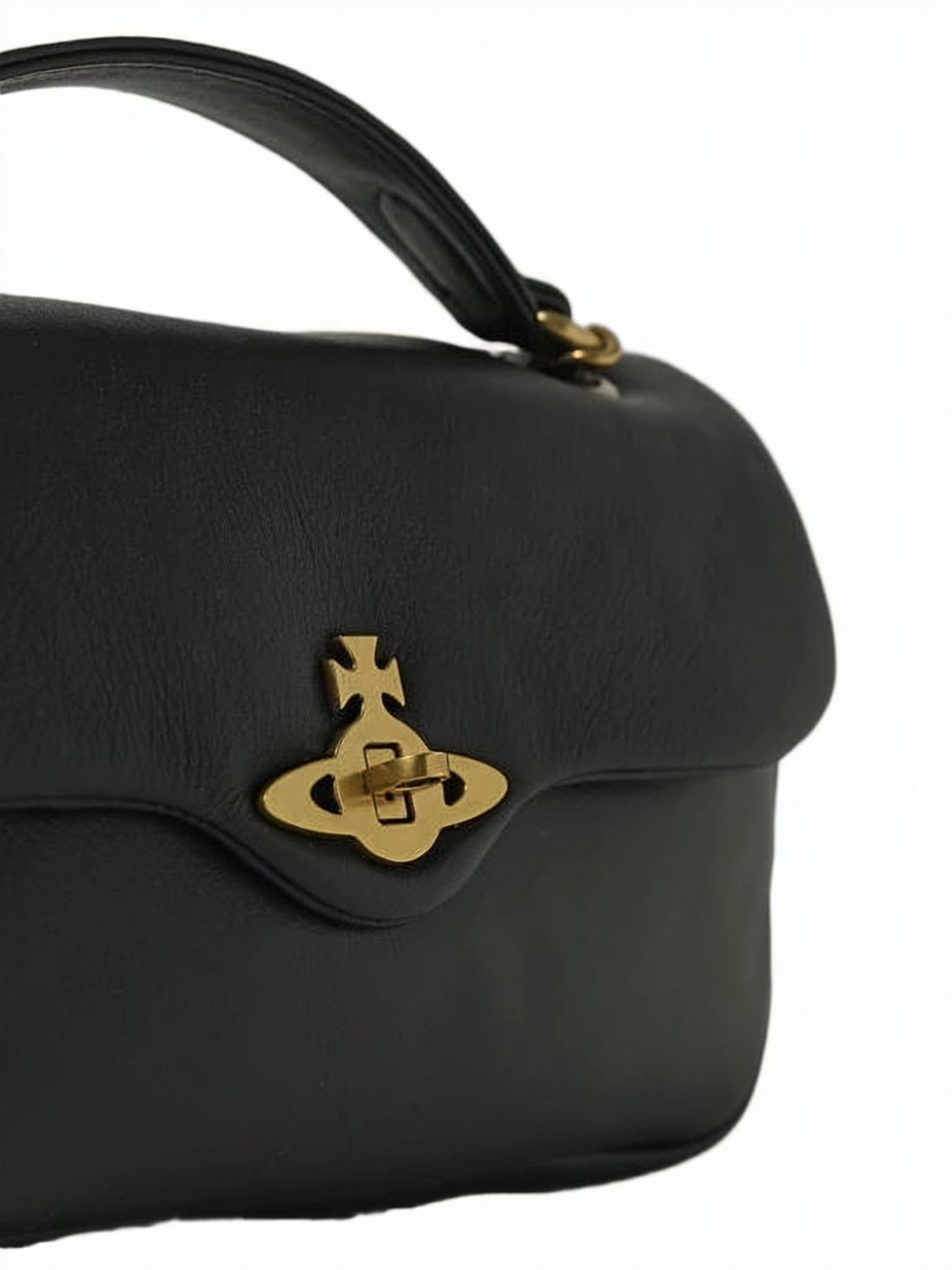 Smooth Cowhide Leather Small Shoulder Bag