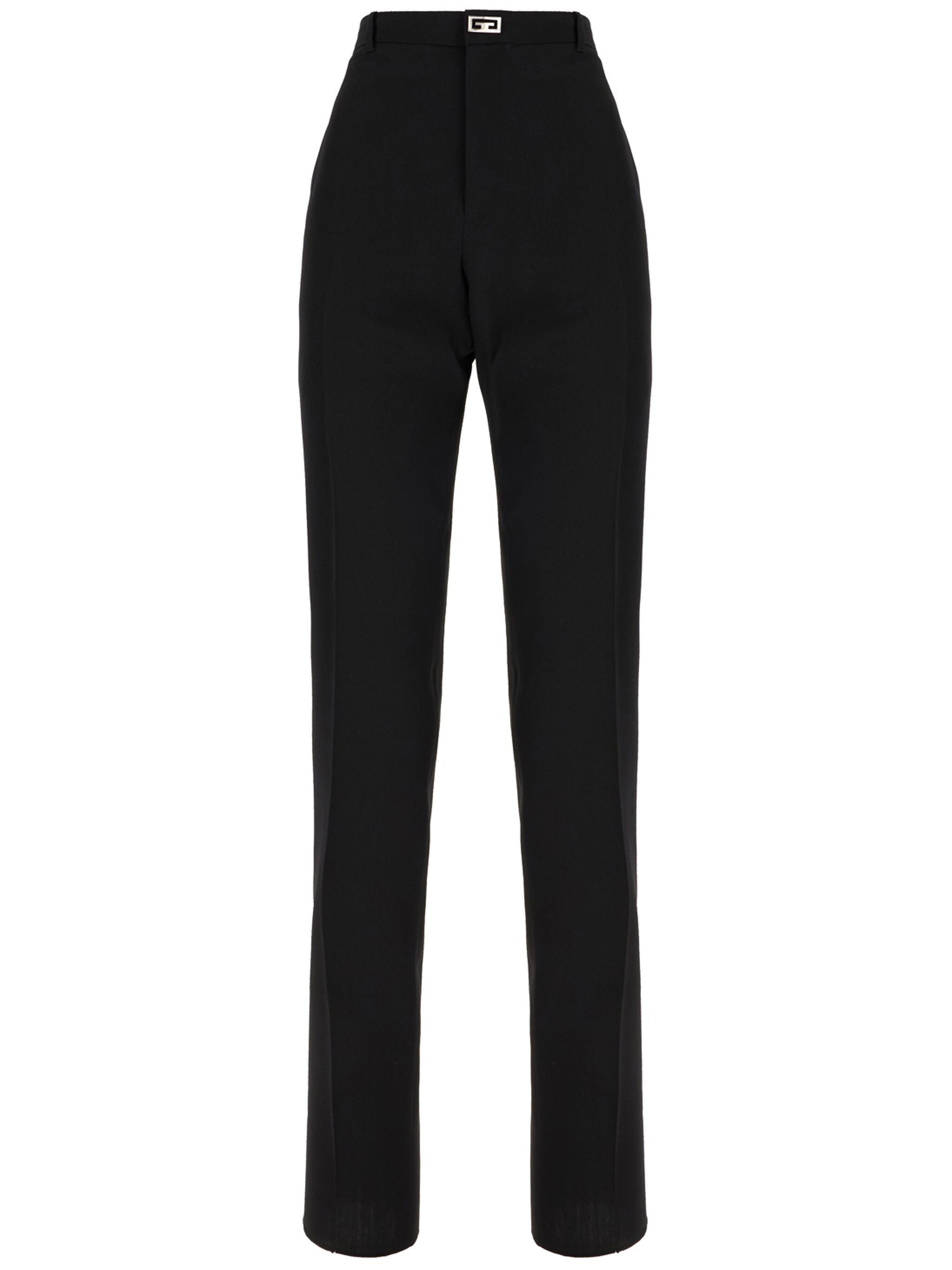 Tailored Technical Wool Straight-Leg Pants