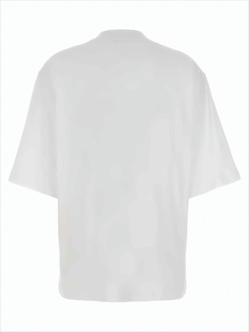 Short-Sleeved Relaxed Fit T-Shirt with Centered Logo
