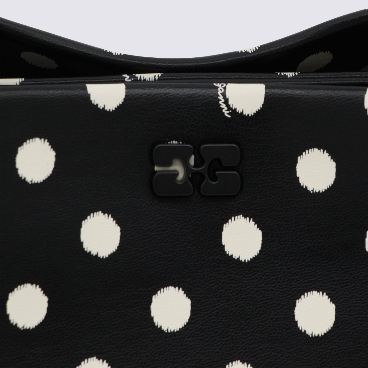 Black Recycled Leather Top Handle Bag
