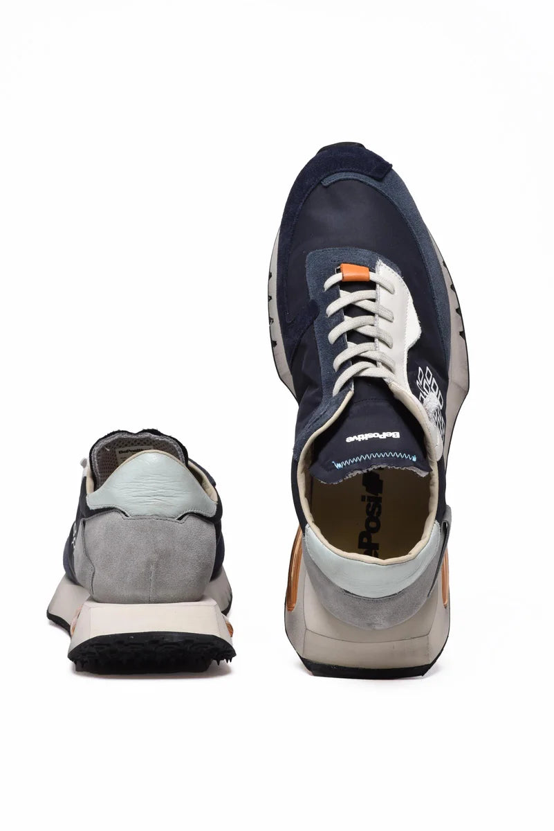 Leather/Polyester Sneakers - Multicolor