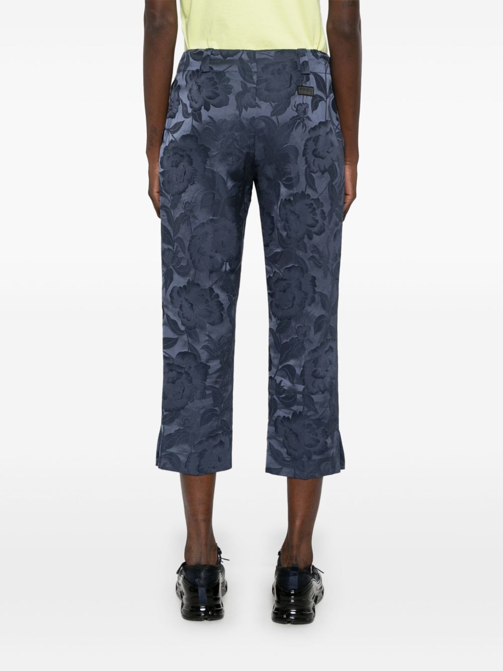 Cropped Indigo Blue Trousers