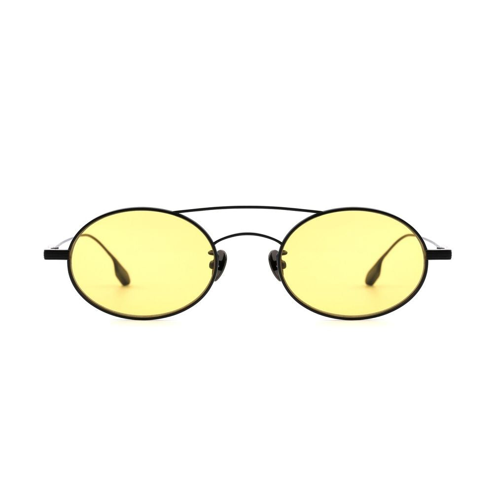 P11 Clcc2 Oval-Shaped Matte Black Titanium Sunglasses