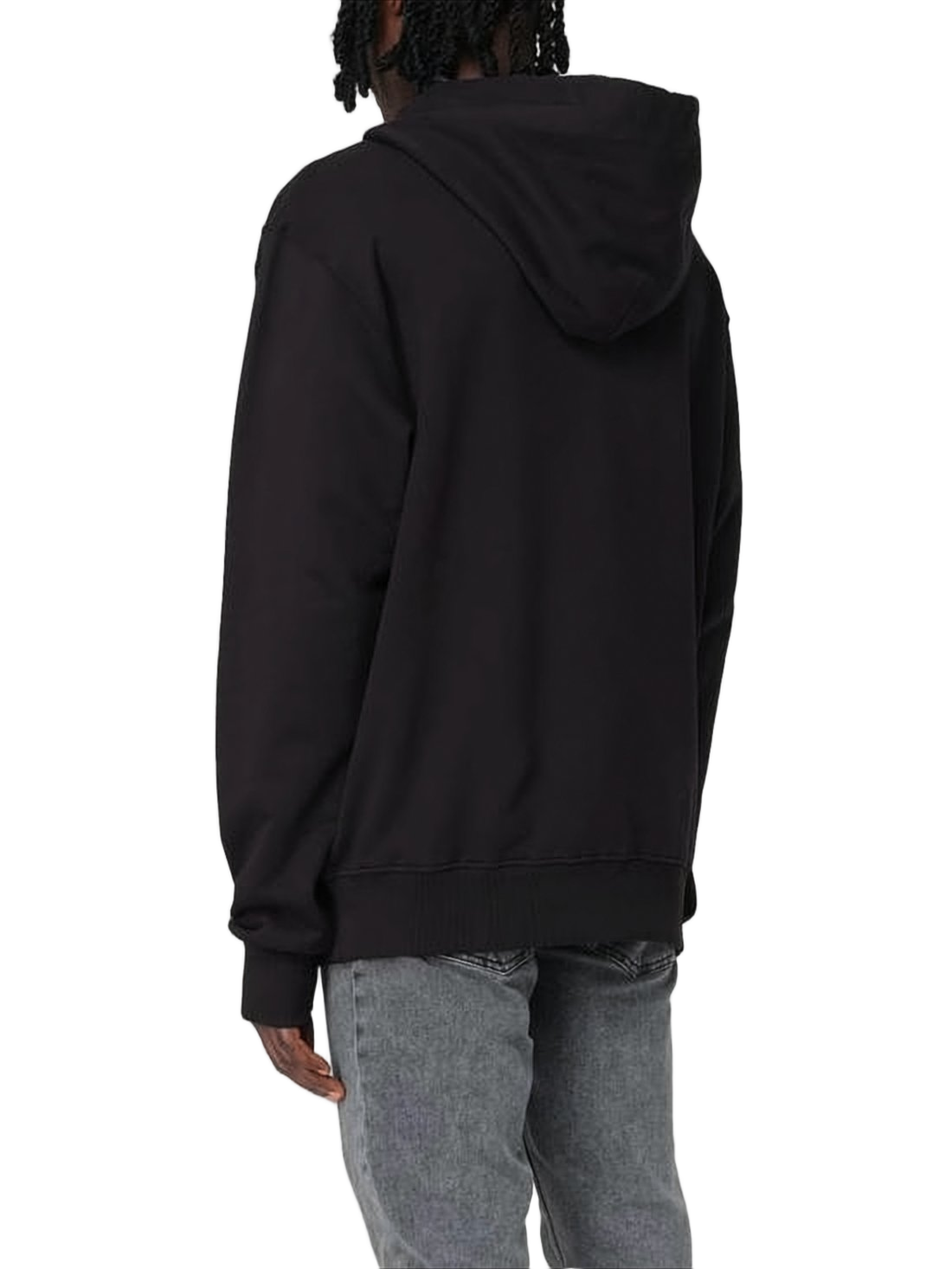 Versace Black Hoodie with Drawstring