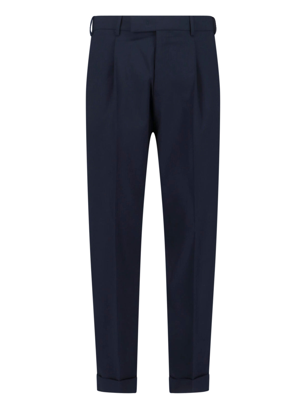 Classic Tailored Trousers With Straight Leg Cut
