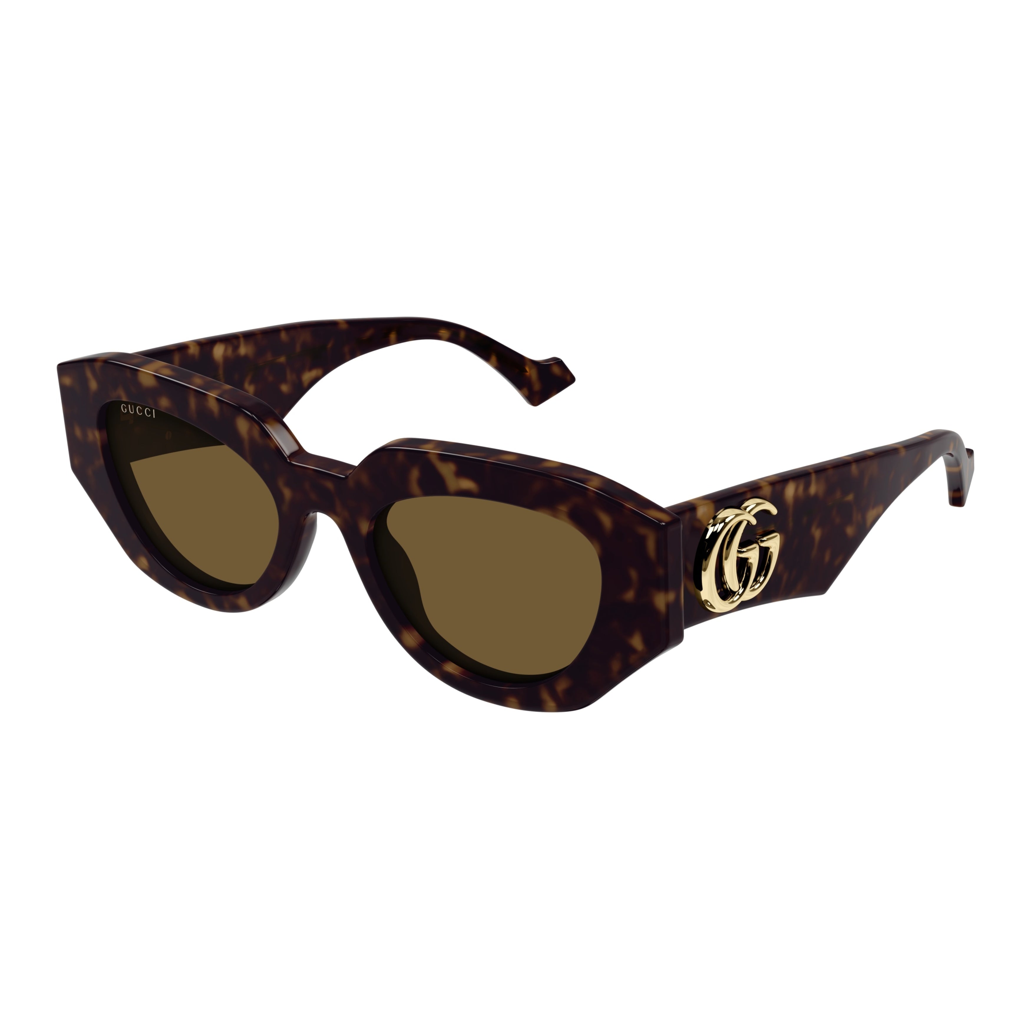 Gg1421s Oversized Tortoiseshell Cat-Eye Sunglasses