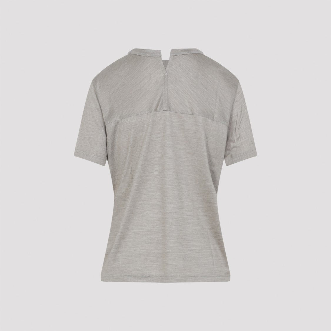 Silk T-Shirt With Notch Detail