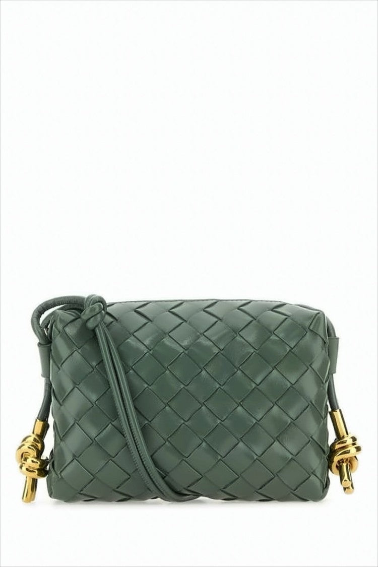 Woven Leather Crossbody Bag