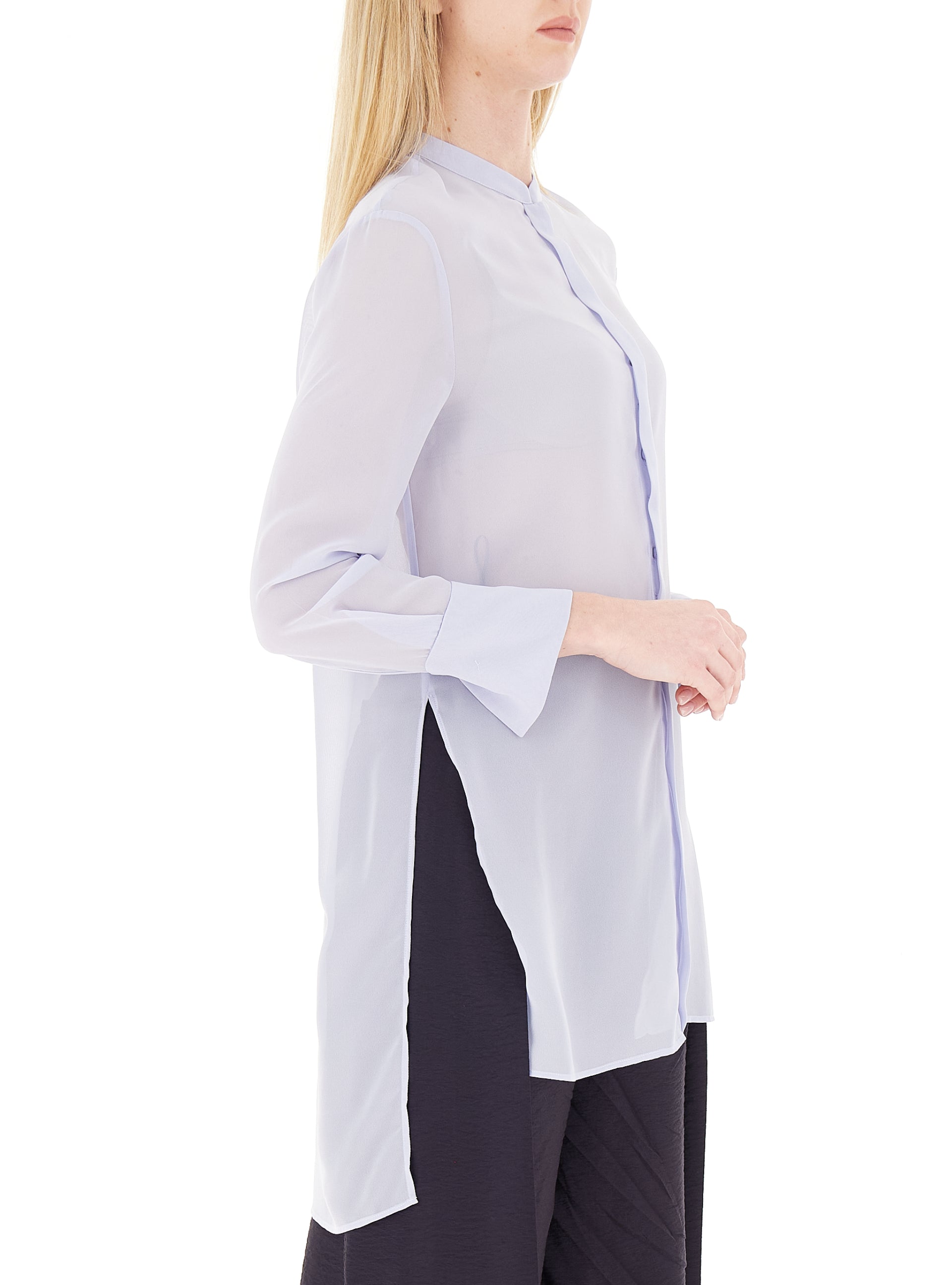 Maxi Techno Georgette Long Sleeve Shirt