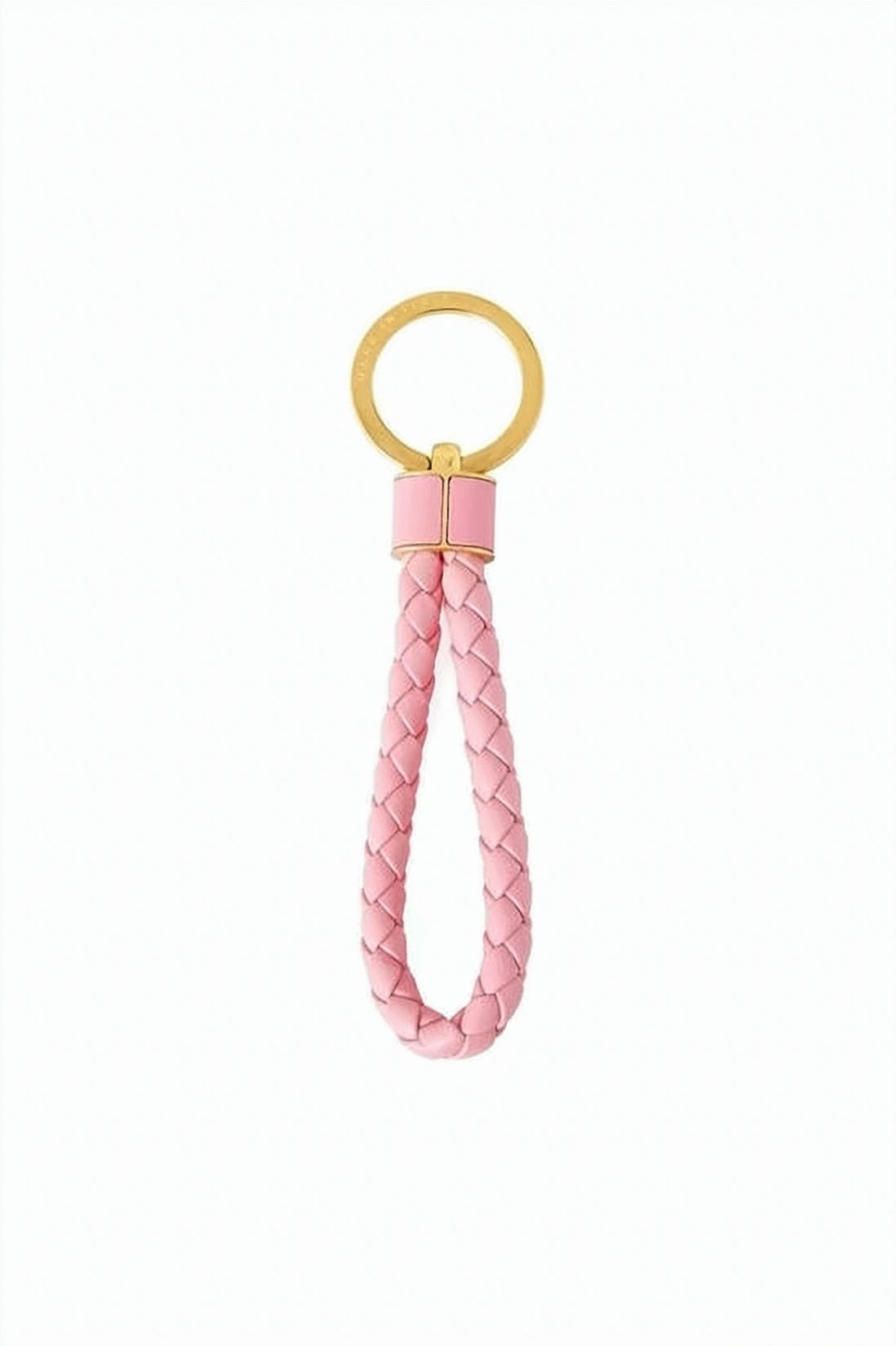 Braided Lambskin Leather Keyring