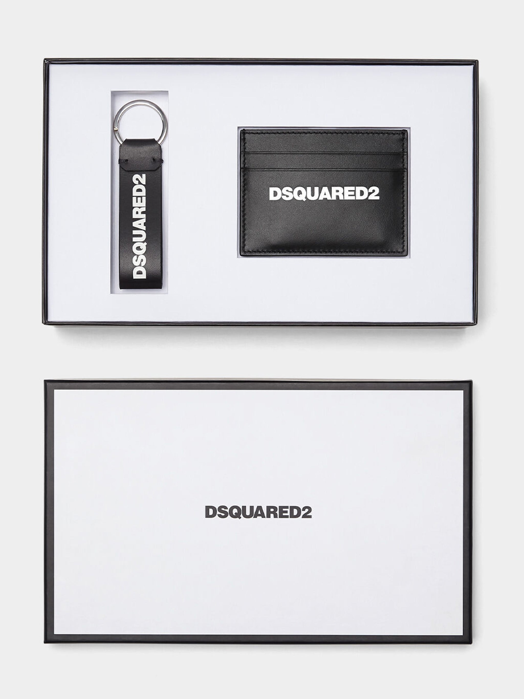Gift Box Black Leather Card Holder