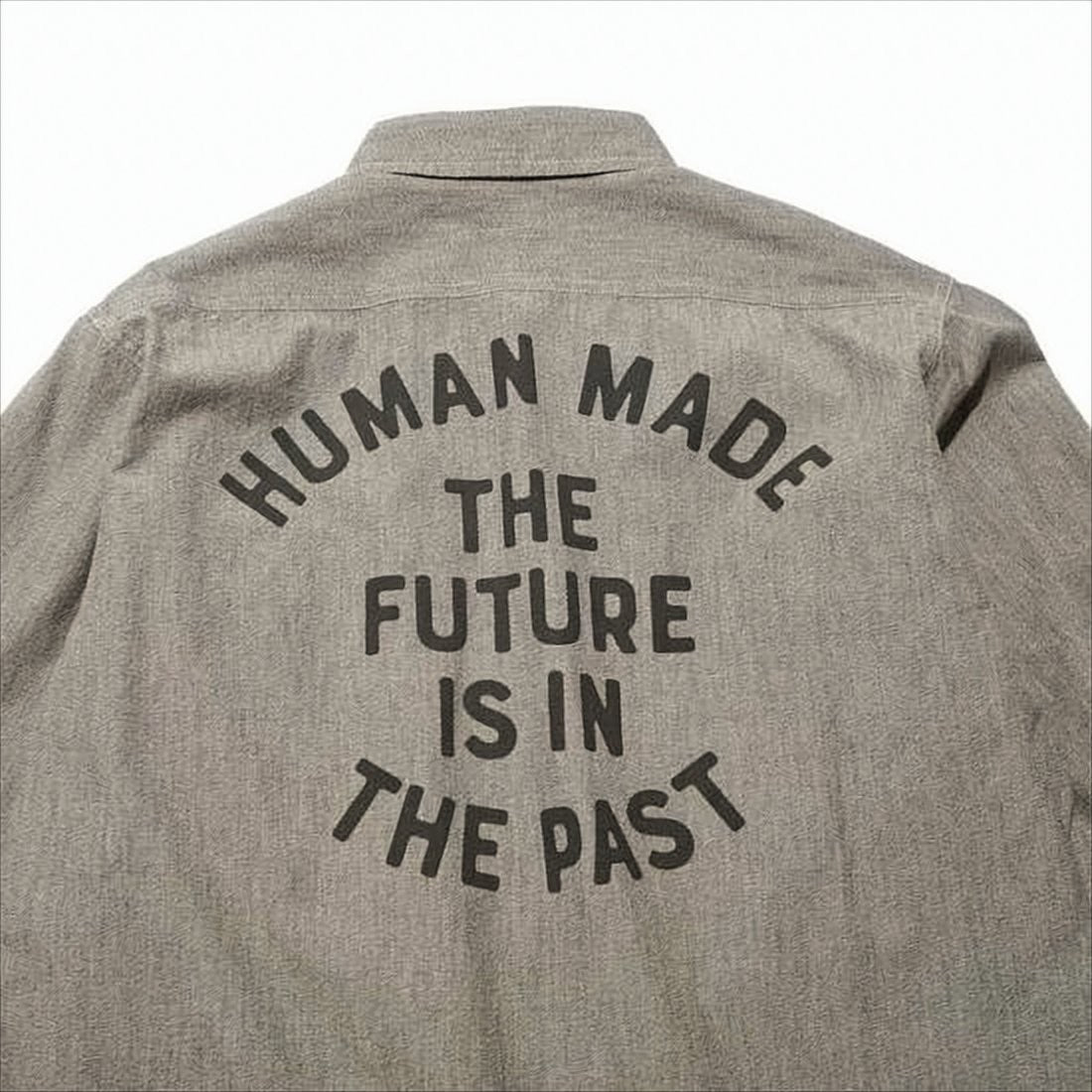 Relaxed Fit Long-Sleeve Shirt With Classic Collar And Slogan Detail