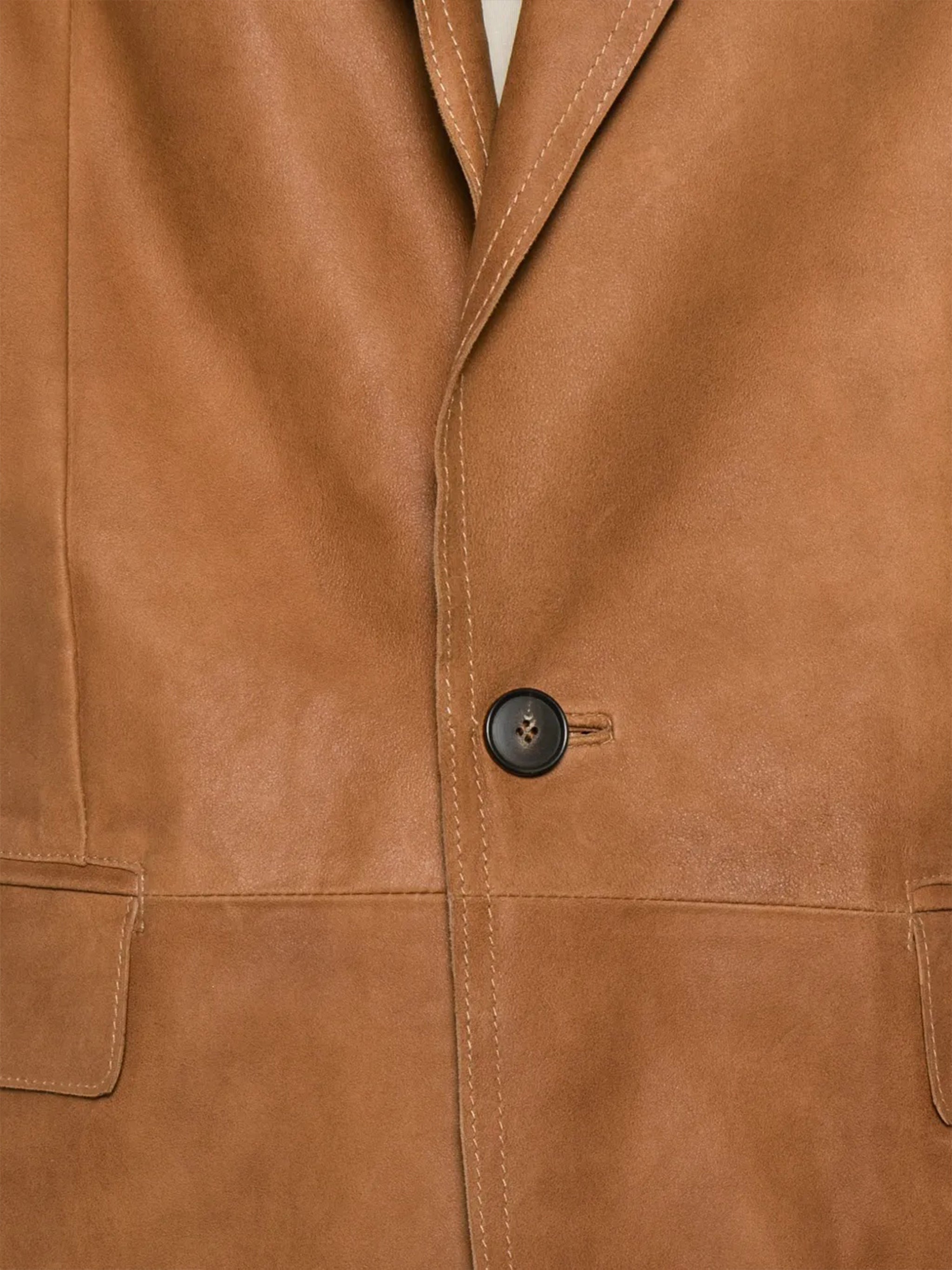 Brown Golde Tailored Structured Polyester Jacket