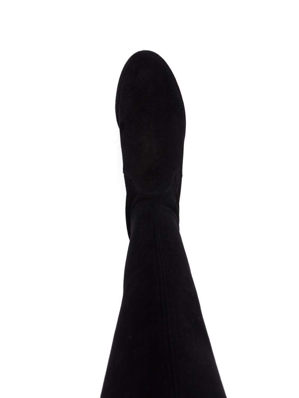 Black Lowland Smooth Leather Knee-High Boots