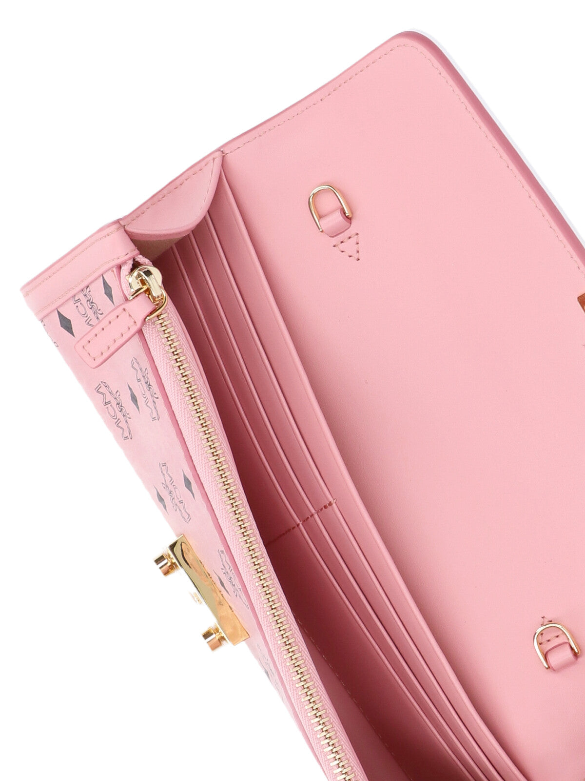 Tracy Chain Wallet In Pink "Visetos" Leather