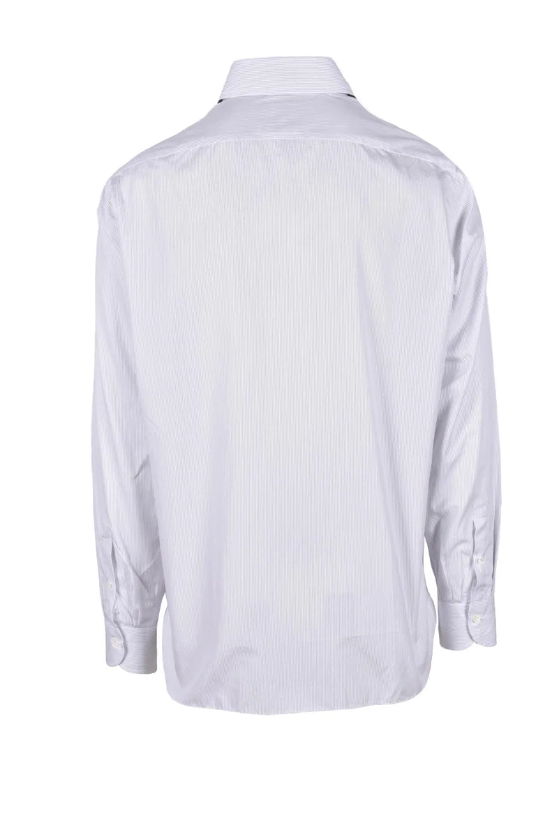 Pointed Collar White Cotton Formal Shirt