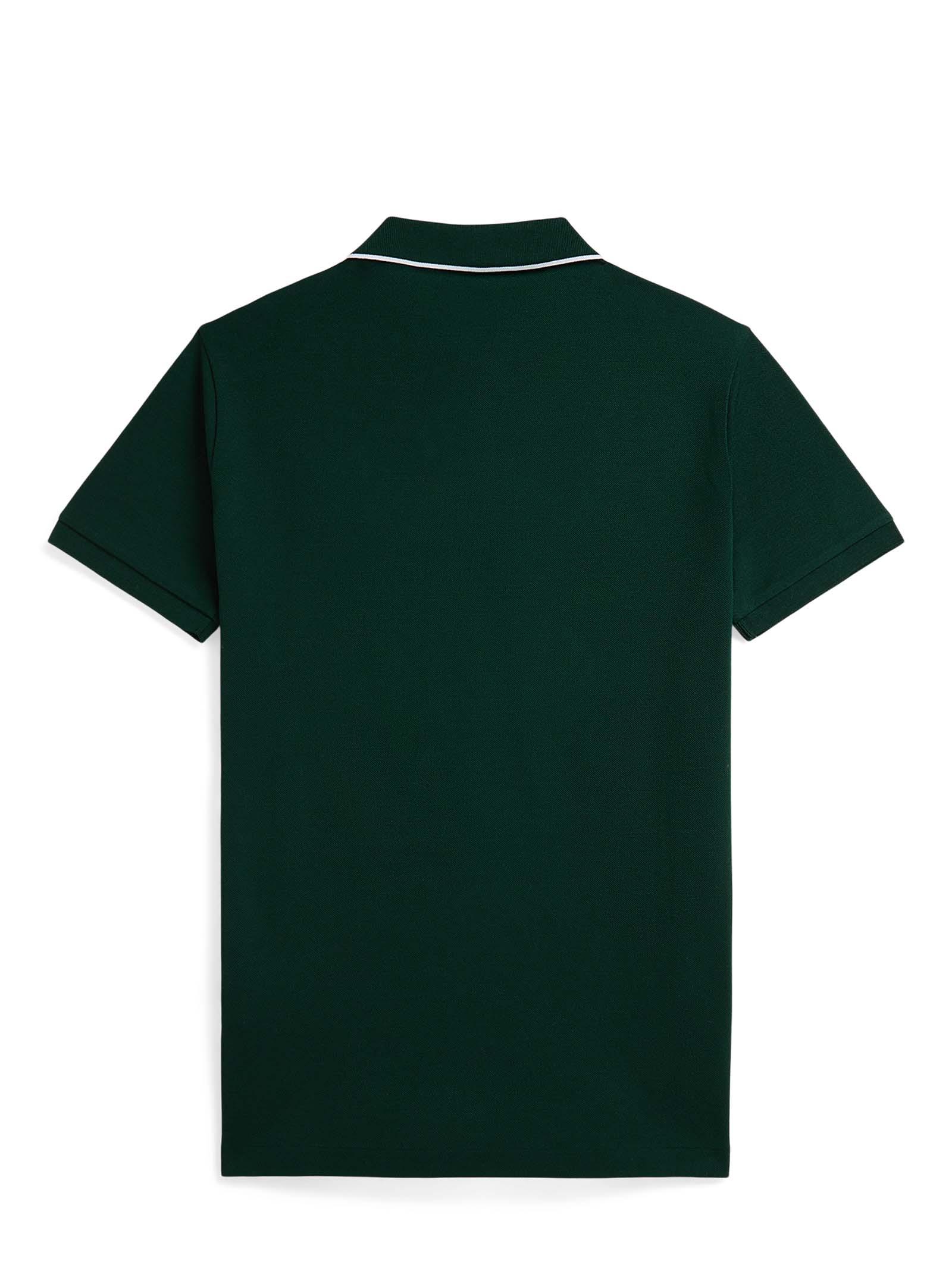 Short-Sleeved Polo Shirt In Deep Green