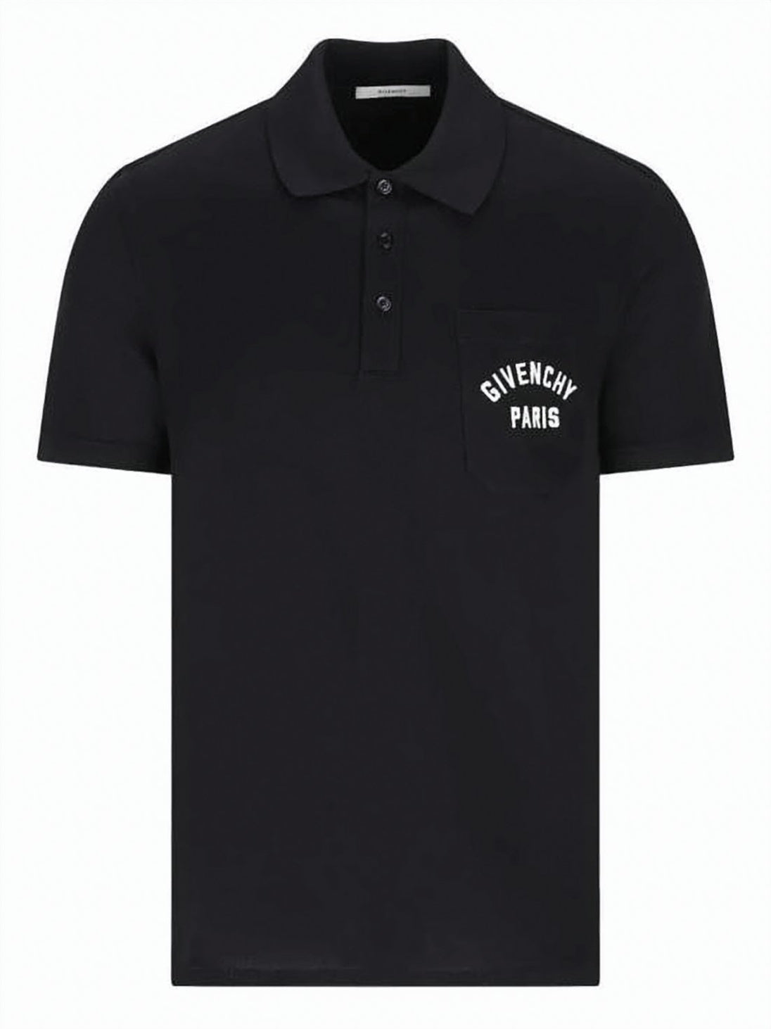 Short-Sleeve Polo Shirt with Buttoned Placket