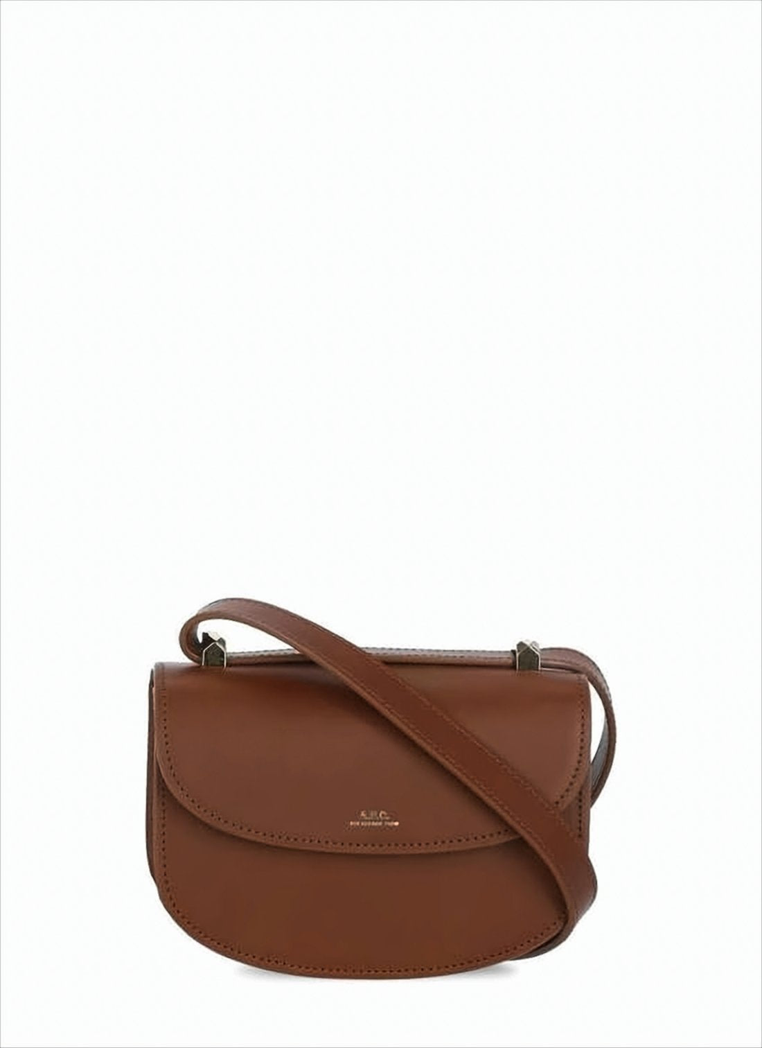 Structured Calf Leather Crossbody Bag