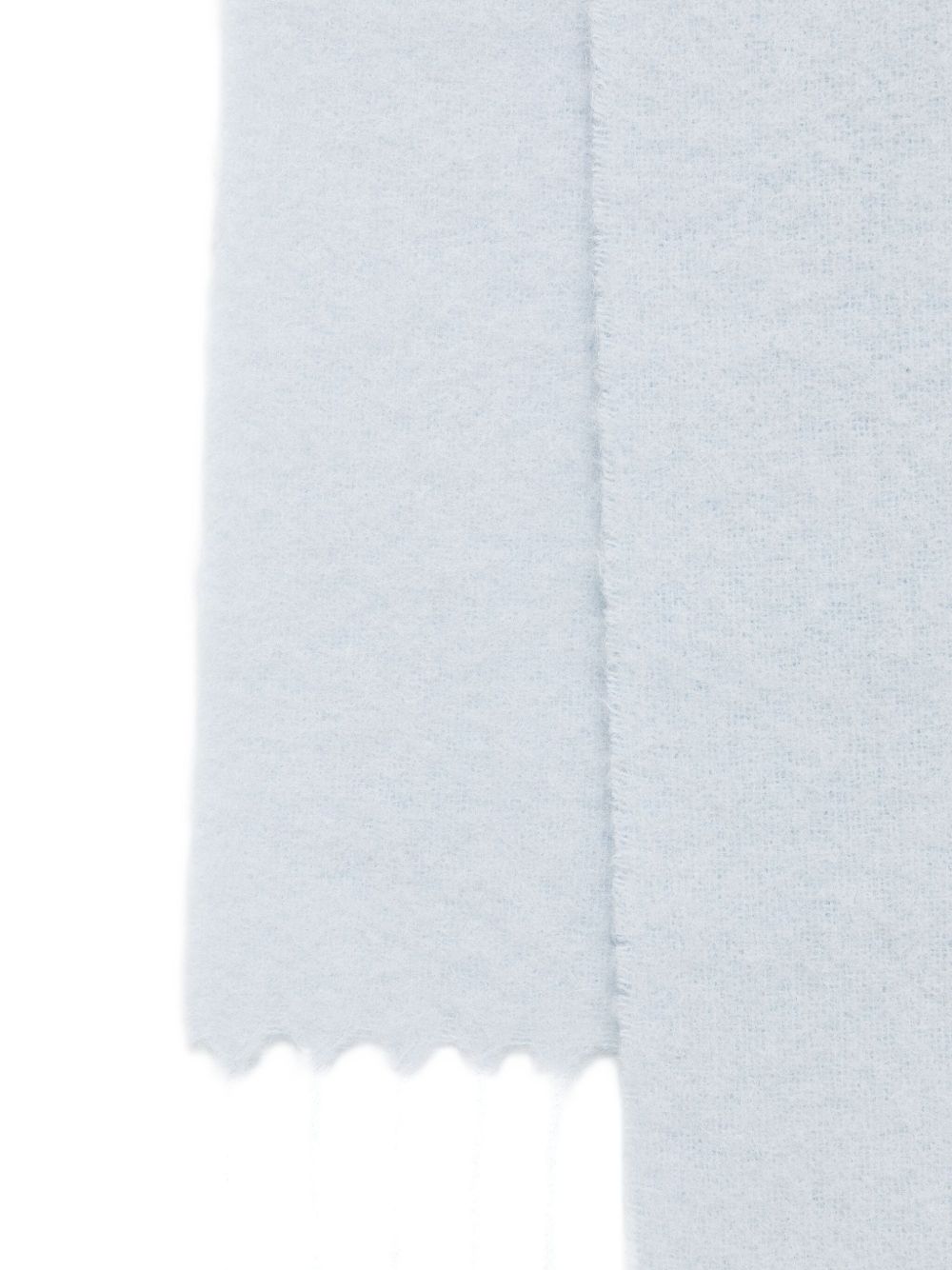 Fringed Light Blue Scarf