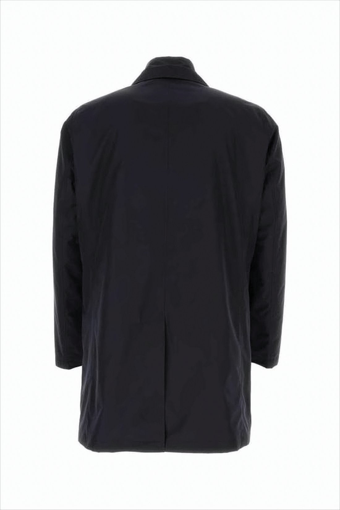 Tailored Black Herno Jacket with Three-Button Closure