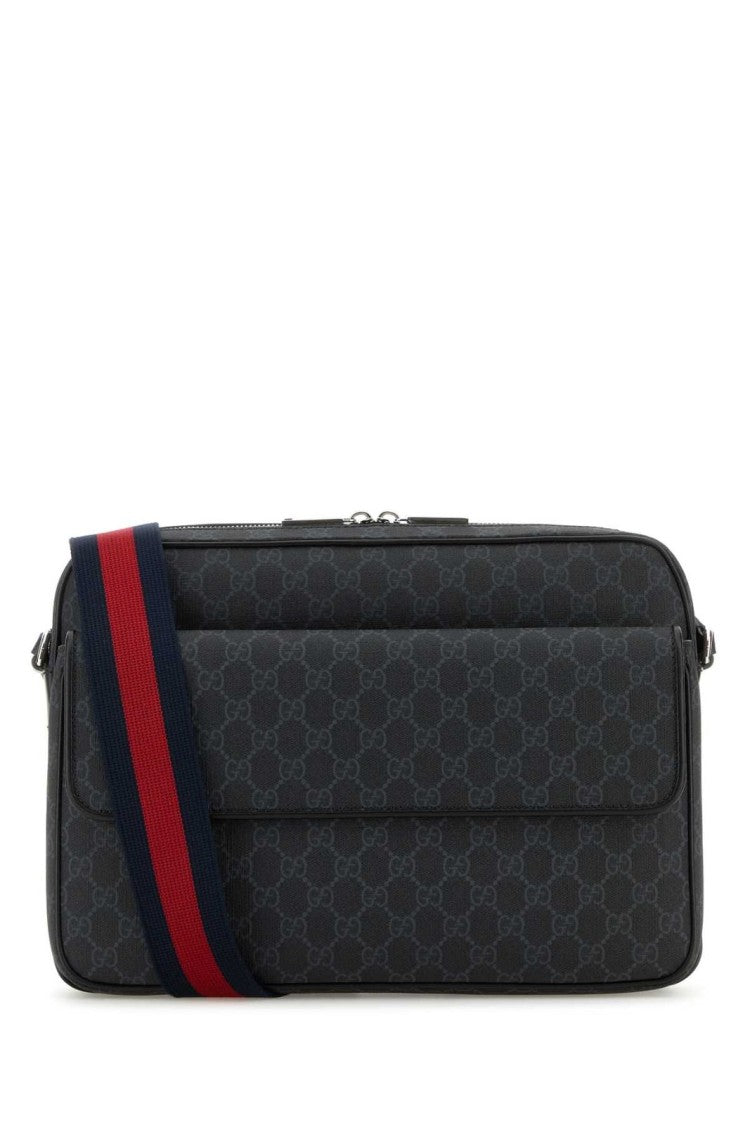 Rectangular Canvas Crossbody Bag