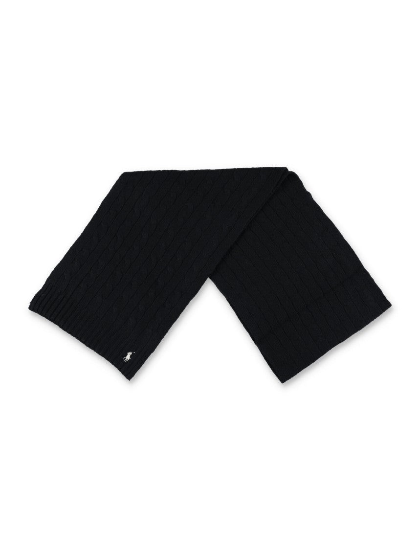 Polo  Cable Wool-Cashmere Scarf