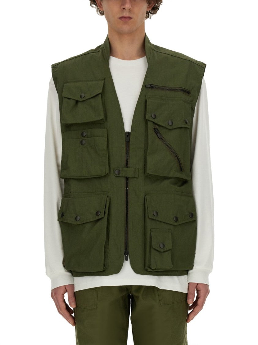 Utility Vest With Multiple Pockets And Zip Closure