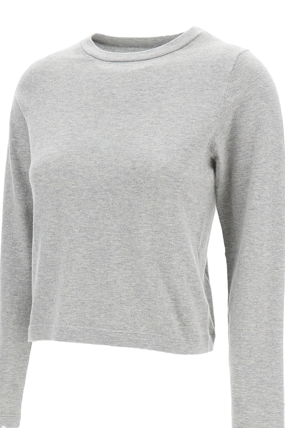 Slightly Cropped Cashmere Blend Sweater