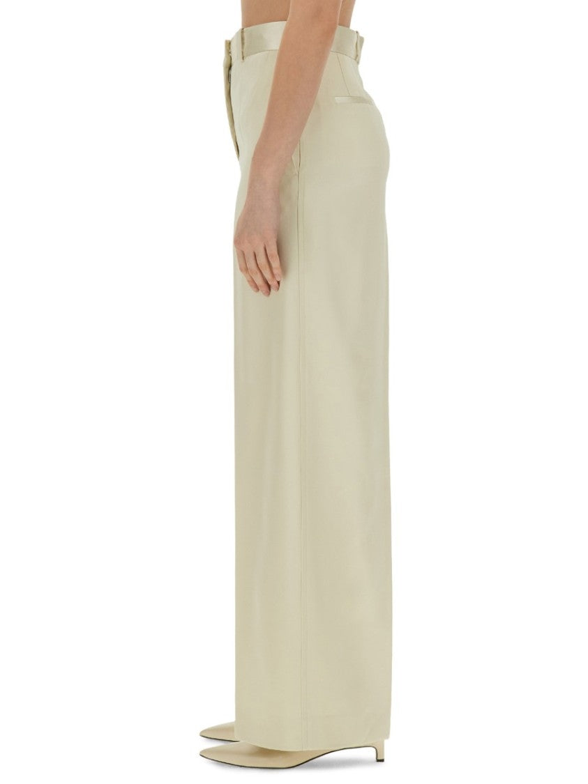 High-Waisted Tailored Pants With Wide Legs