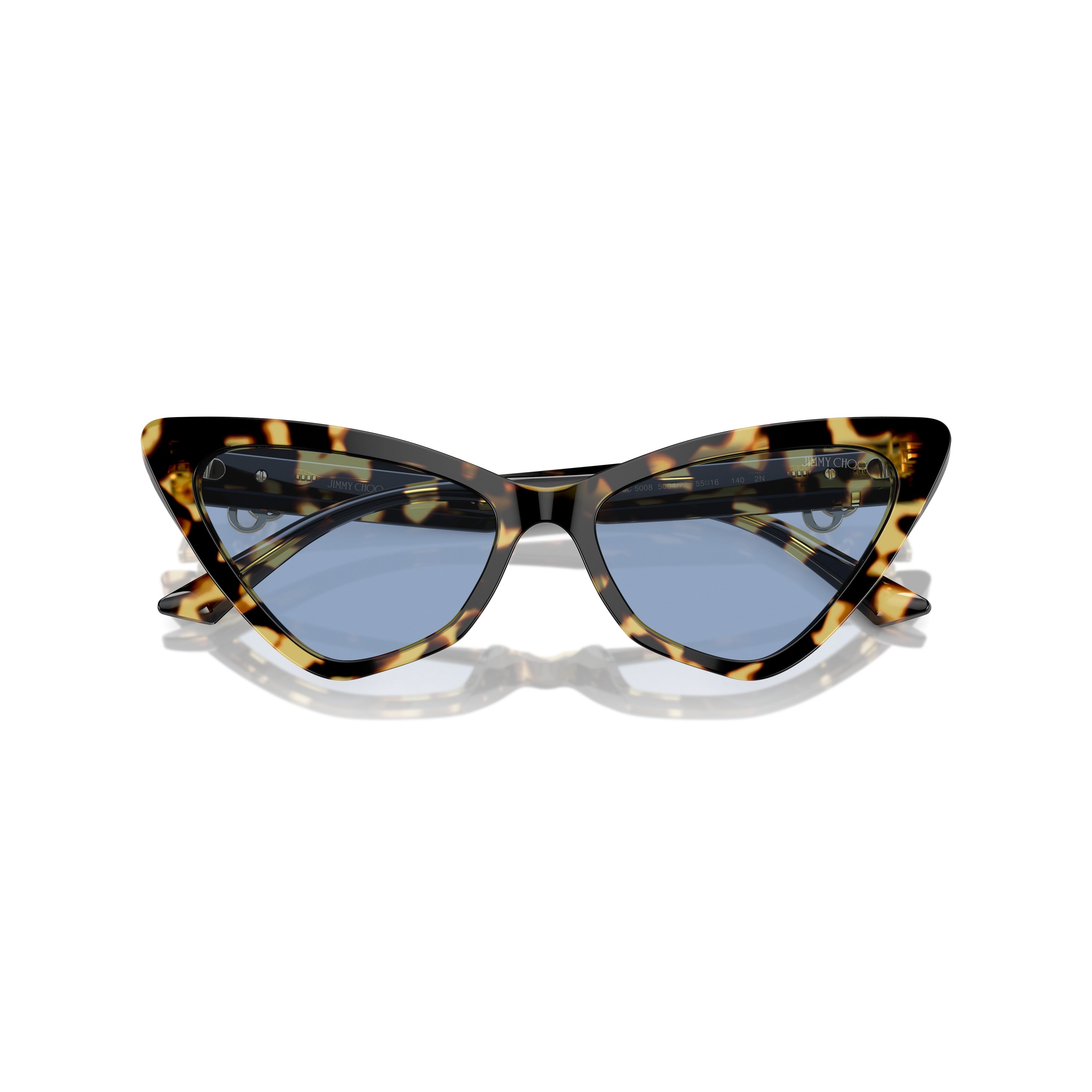 0jc5008 Bold Tortoiseshell Cat-Eye Sunglasses