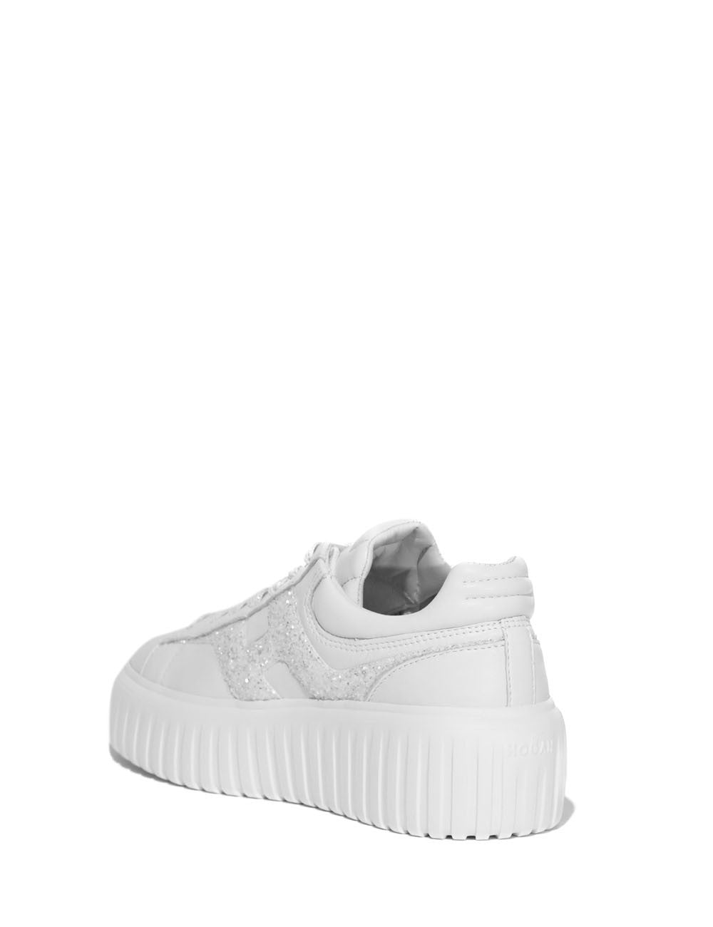 Contemporary White H-Stripes Sneakers