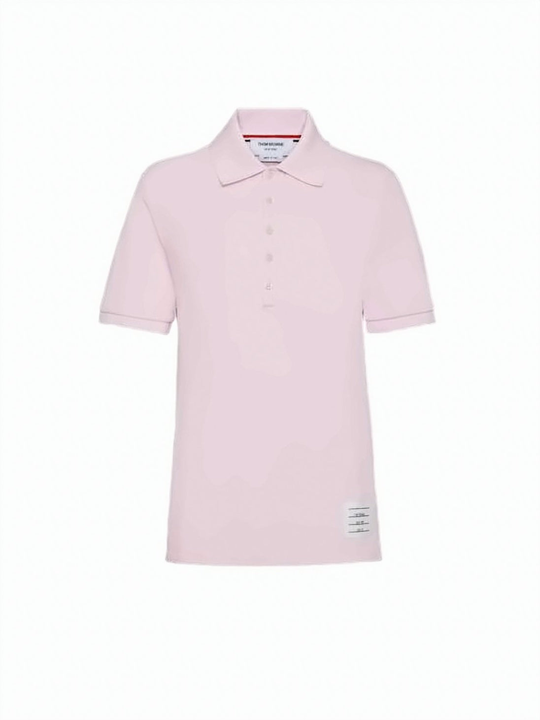 Classic Collar Pink Polo Shirt With Button Placket