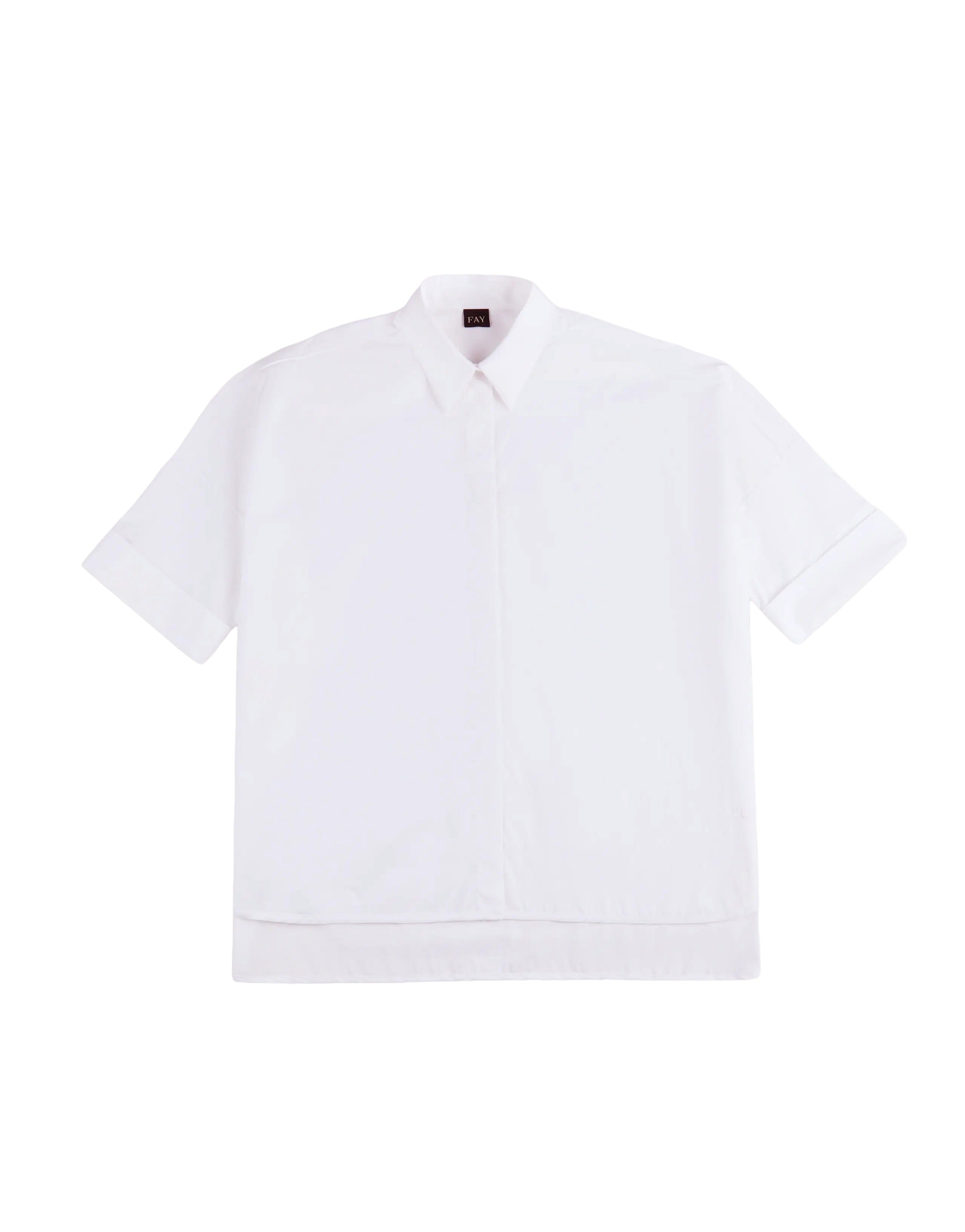 3/4 Sleeve Classic White Shirt