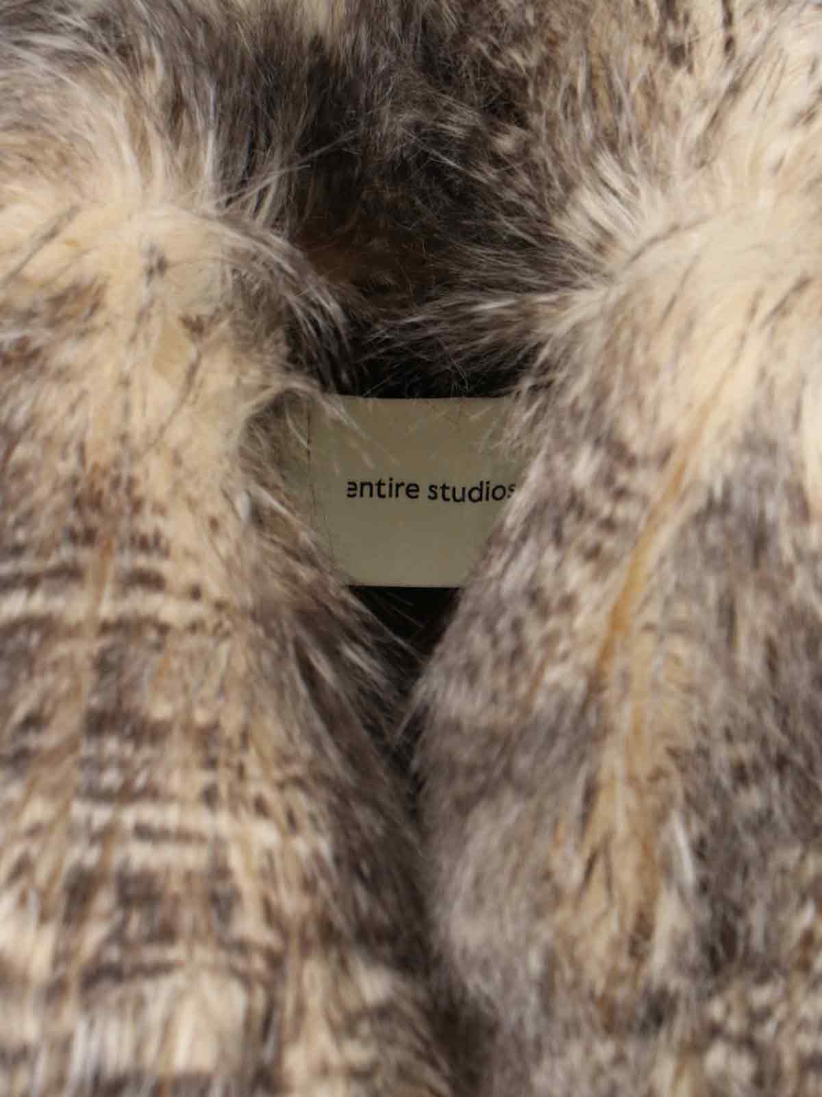 Single-Breasted Faux Fur Coat