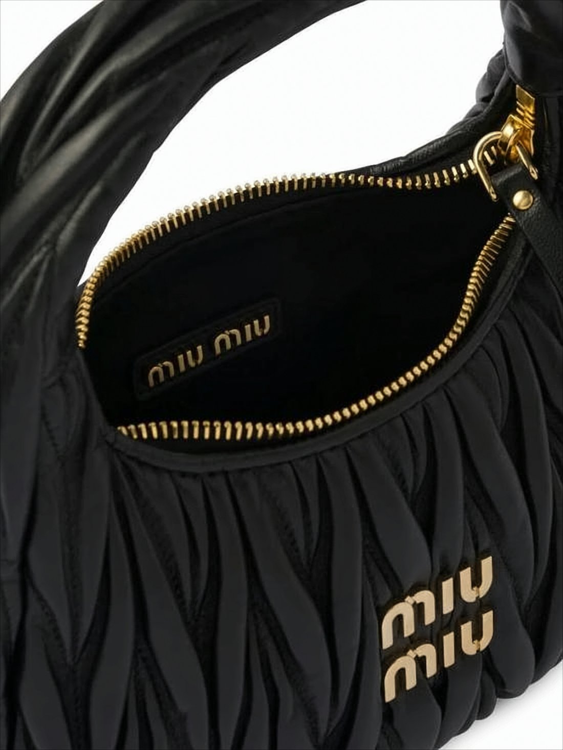 Structured Black Lambskin Tote Bag with Matelassé Texture