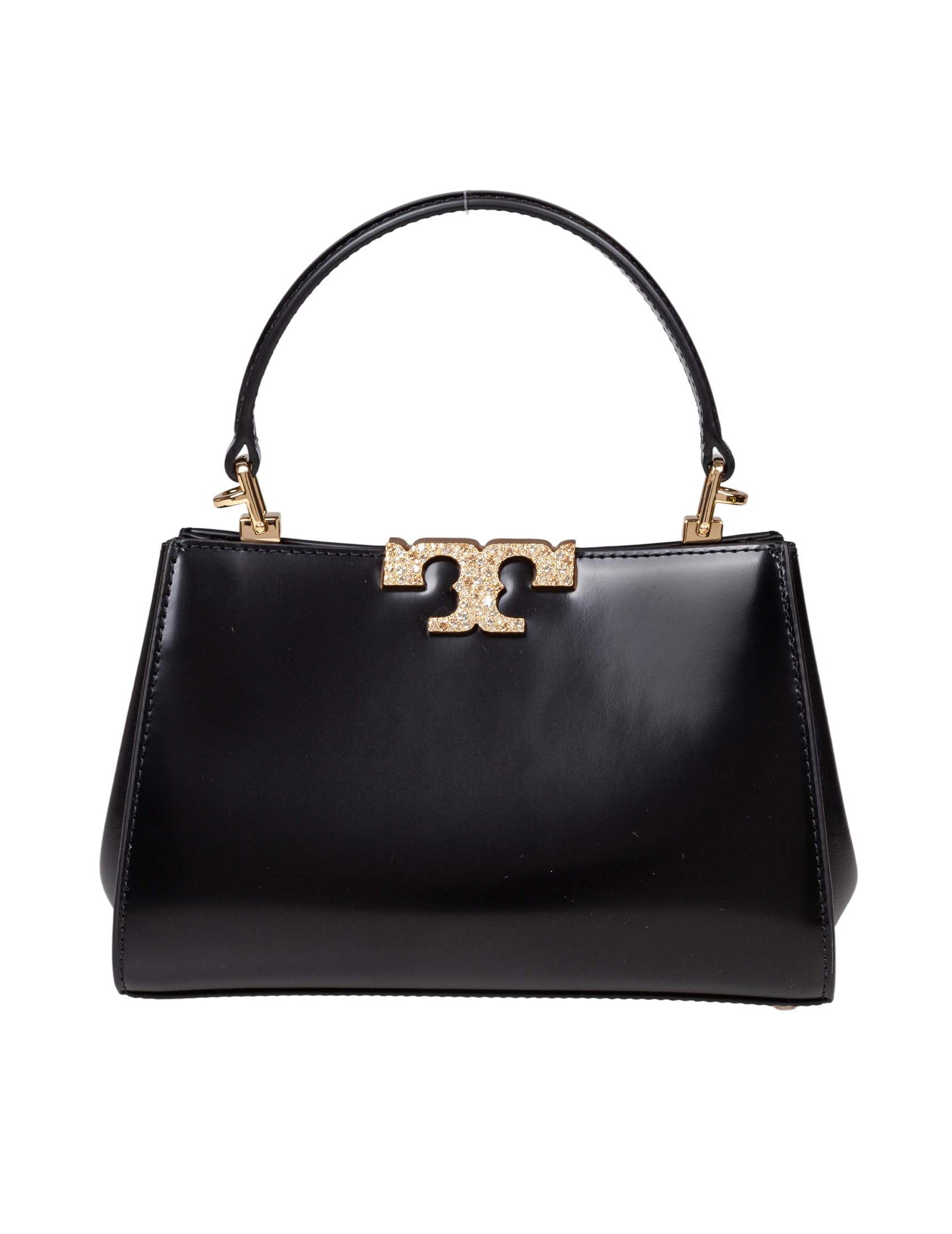 Mini Eleanor Pave' Leather Bag, Black