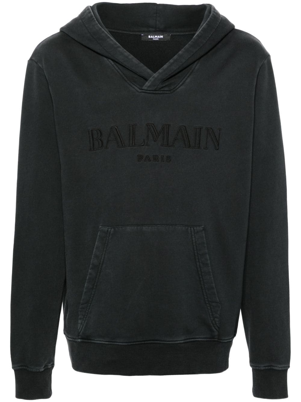 Charcoal Grey Cotton Jersey Hoodie