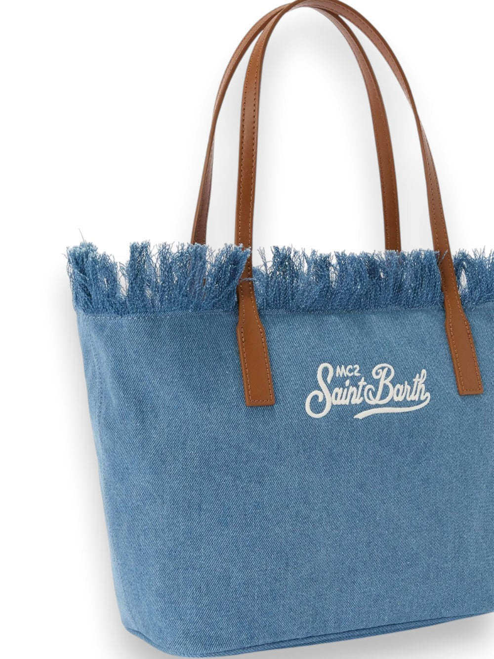Denim Blue Fringe Sangallo Bag