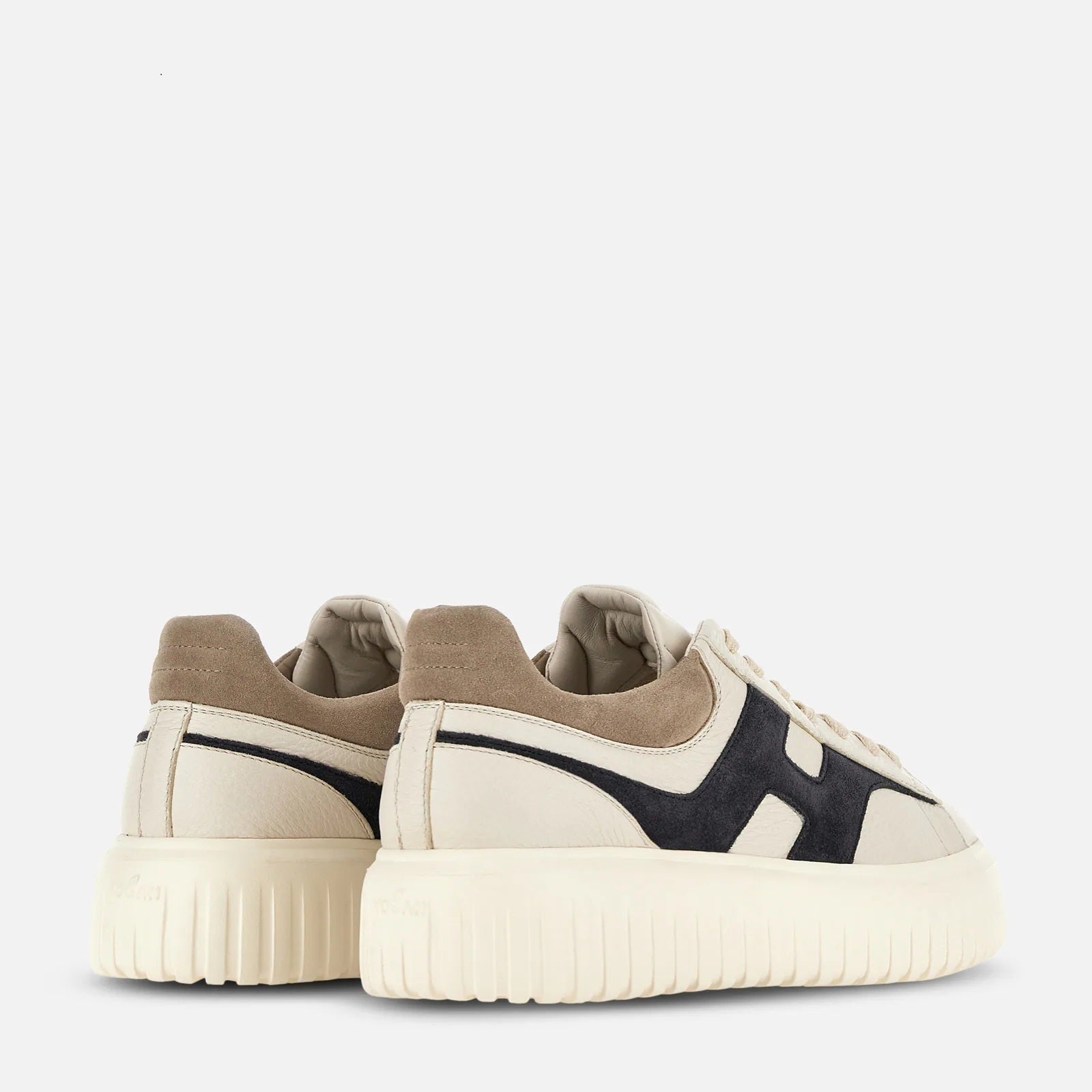 H-Stripes Allacciato H Spezzata Sneakers in White