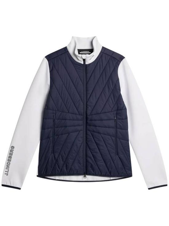 Lightweight Quilted Front Jacket With Stand Collar