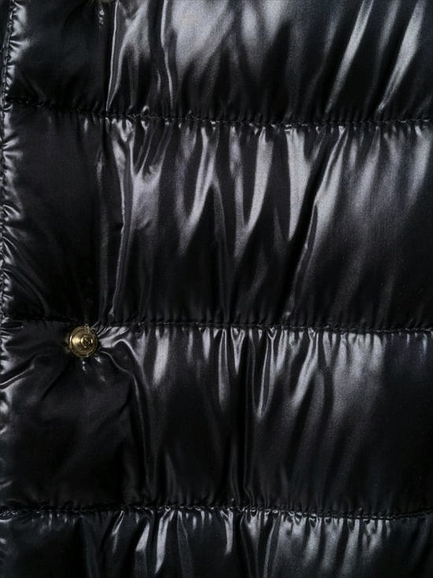 Cropped Black Puffer Jacket with High Collar