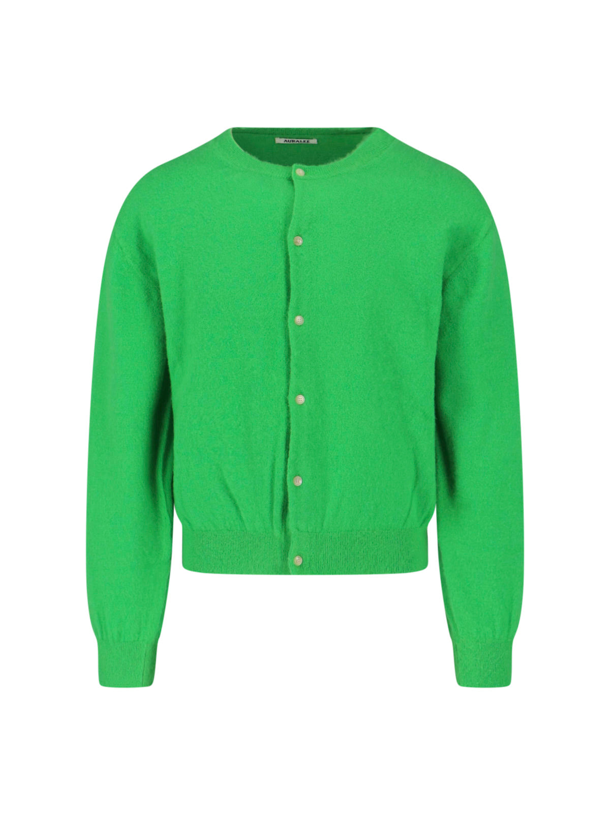 Cashmere Blend Cardigan With Round Neckline And Button Closure