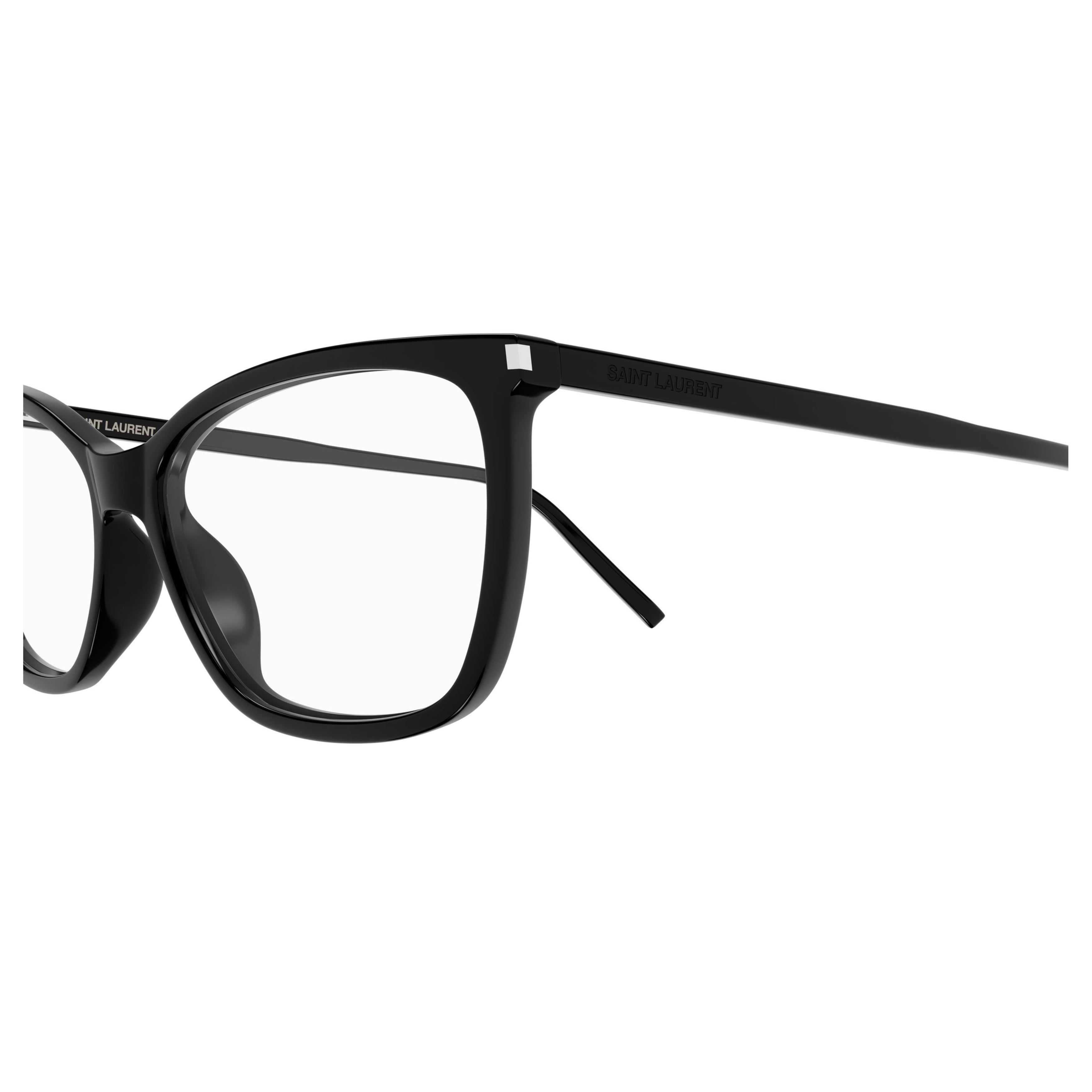 Sl 834 Glossy Black Rectangular Sunglasses